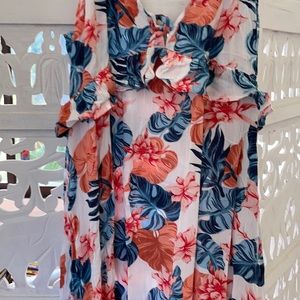 Roxy floral tropical dress large